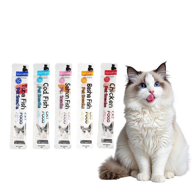 Snacks Food Labels - 10pcs Camilan Kucing Strip Berbagai Rasa