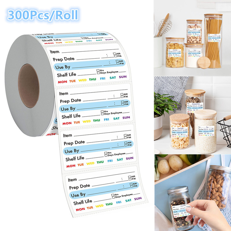 Snacks Food Labels - ^300 Buah/Rol Stiker Makanan Dapur, Label
