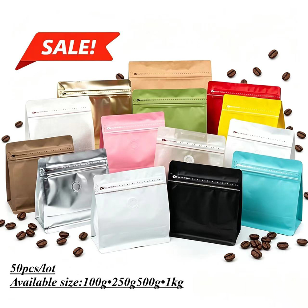 Food Snacks Party - 50 Buah Tas Kopi Segel Panas