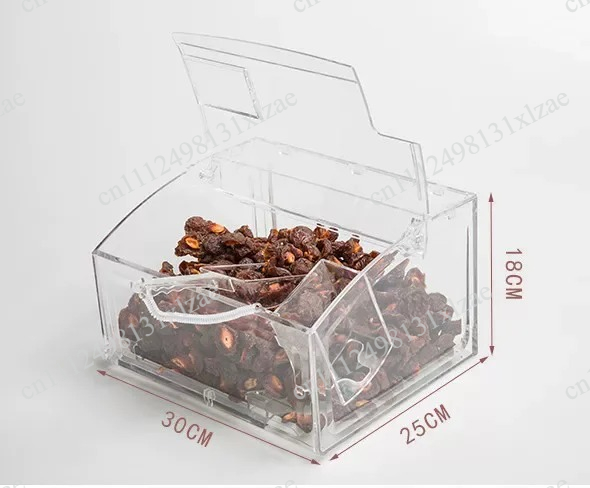 Dry Food Snacks - Kotak Display Plastik Transparan Penuh untuk