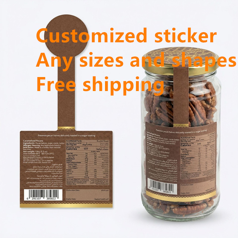 Snacks Food Labels - Stiker perekat kemasan makanan ringan dari