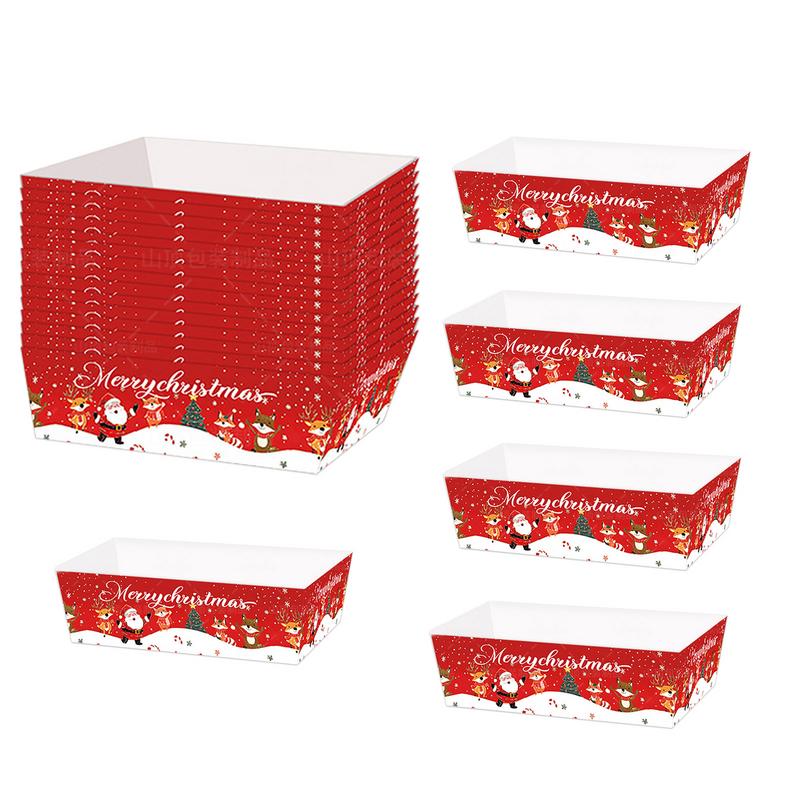 Food Snacks For Christmas - Nampan makanan kertas Natal nampan makanan