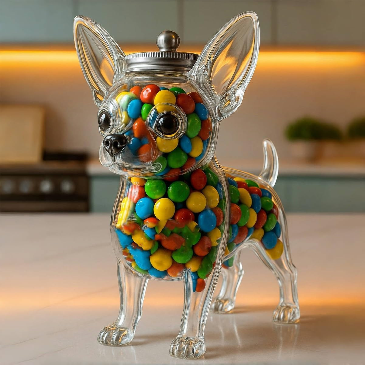 Food Snacks For Christmas - Wadah Berbentuk Chihuahua Pengawet Kesegaran, Stoples