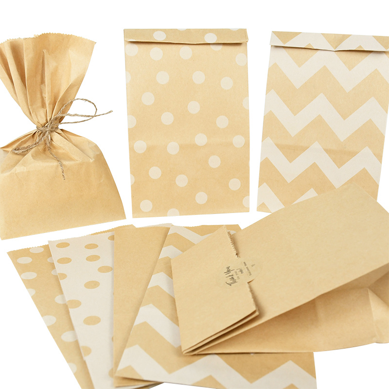 Food Snacks For Christmas - Tas penyimpan kertas Kraft coklat 10