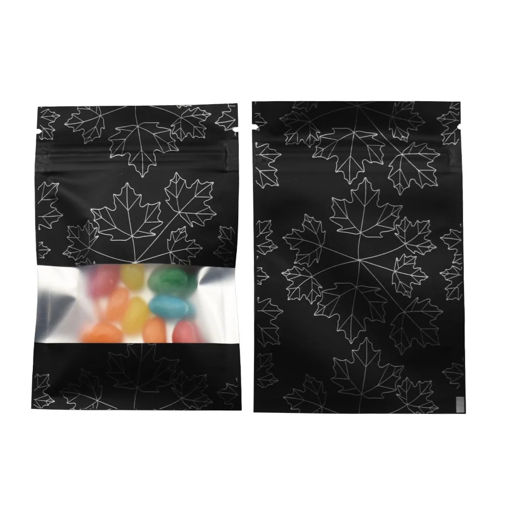 Food Snacks For Christmas - 100Pcs Kantong Mylar Foil Zip Lock