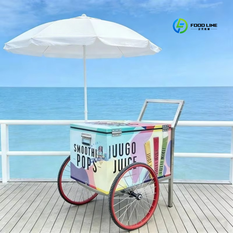 Quality Food Snacks - Gerobak Es Krim Dorong Berkualitas Tinggi,