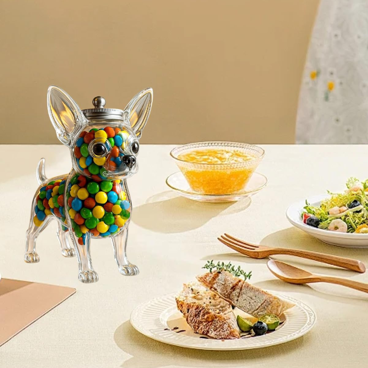 Wadah Berbentuk Chihuahua Peng - Food Snacks For Christmas ulasan dan harga