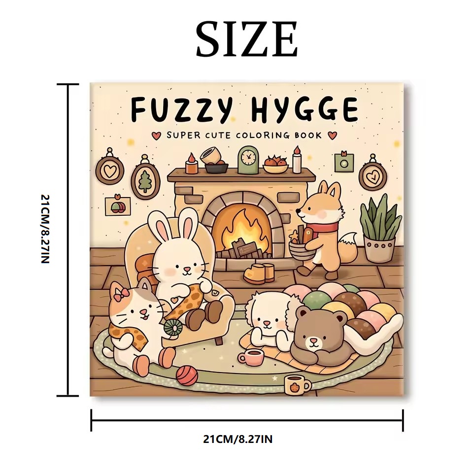 FUZZY HYGGE Buku Mewarnai Pola - Food Y Snacks Coloring Book ulasan dan harga