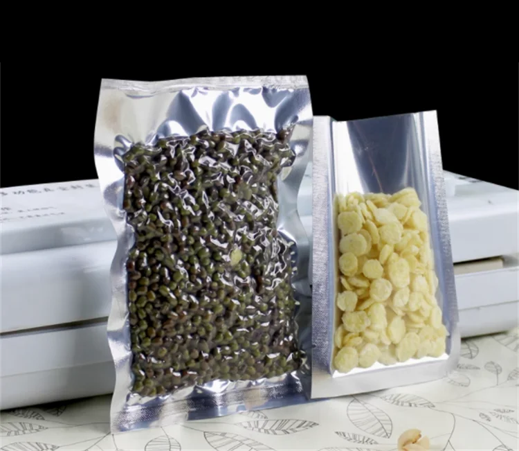 100 Pcs Kantong Plastik Perak  - Food Snacks Party ulasan dan harga